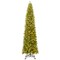 Slim 12 Ft Artificial Pre-Lit Xmas Tree with 2840 Branch Tips and 1000 LED Lights Foldable Metal Base